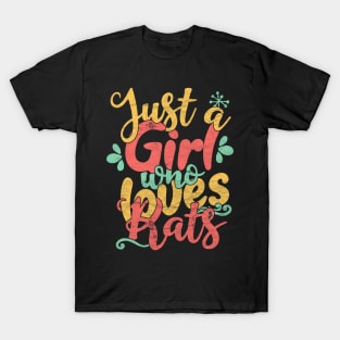 Just A Girl Who Loves Rats product T-Shirt